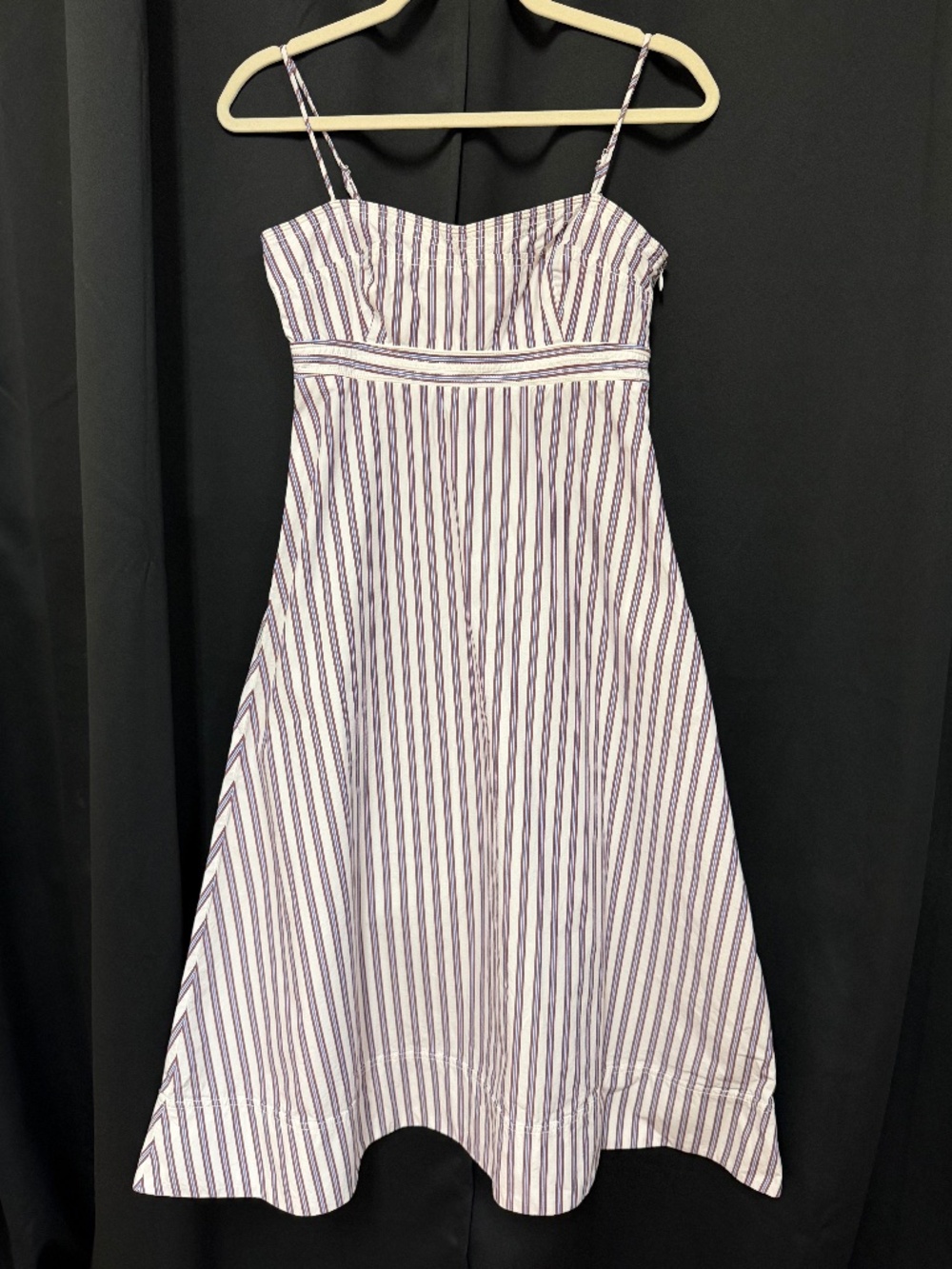J.Crew 2P Striped Spaghetti Strap Sundress Petite Preppy Coastal